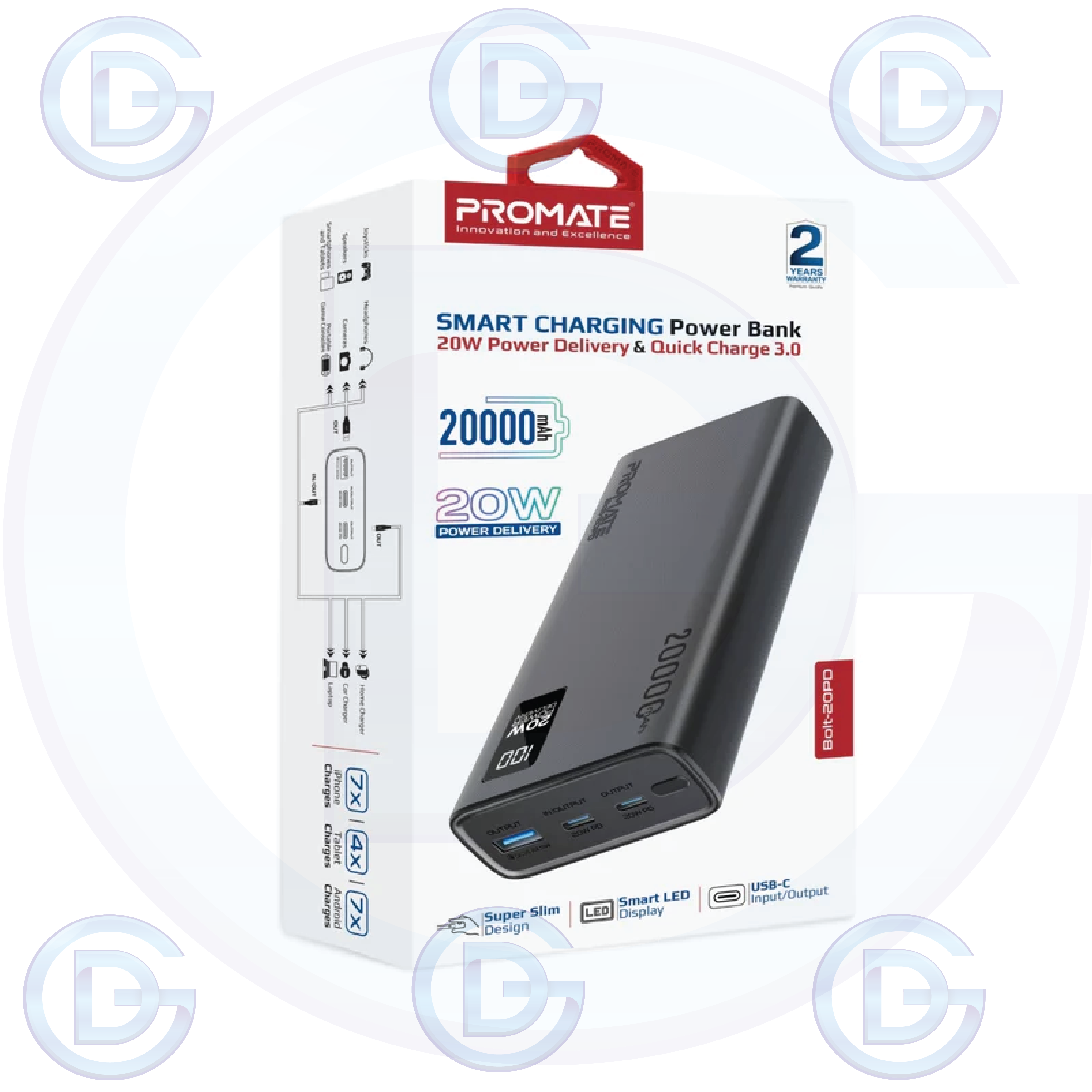 Promate Power Bank Bolt-20PD - Image 4